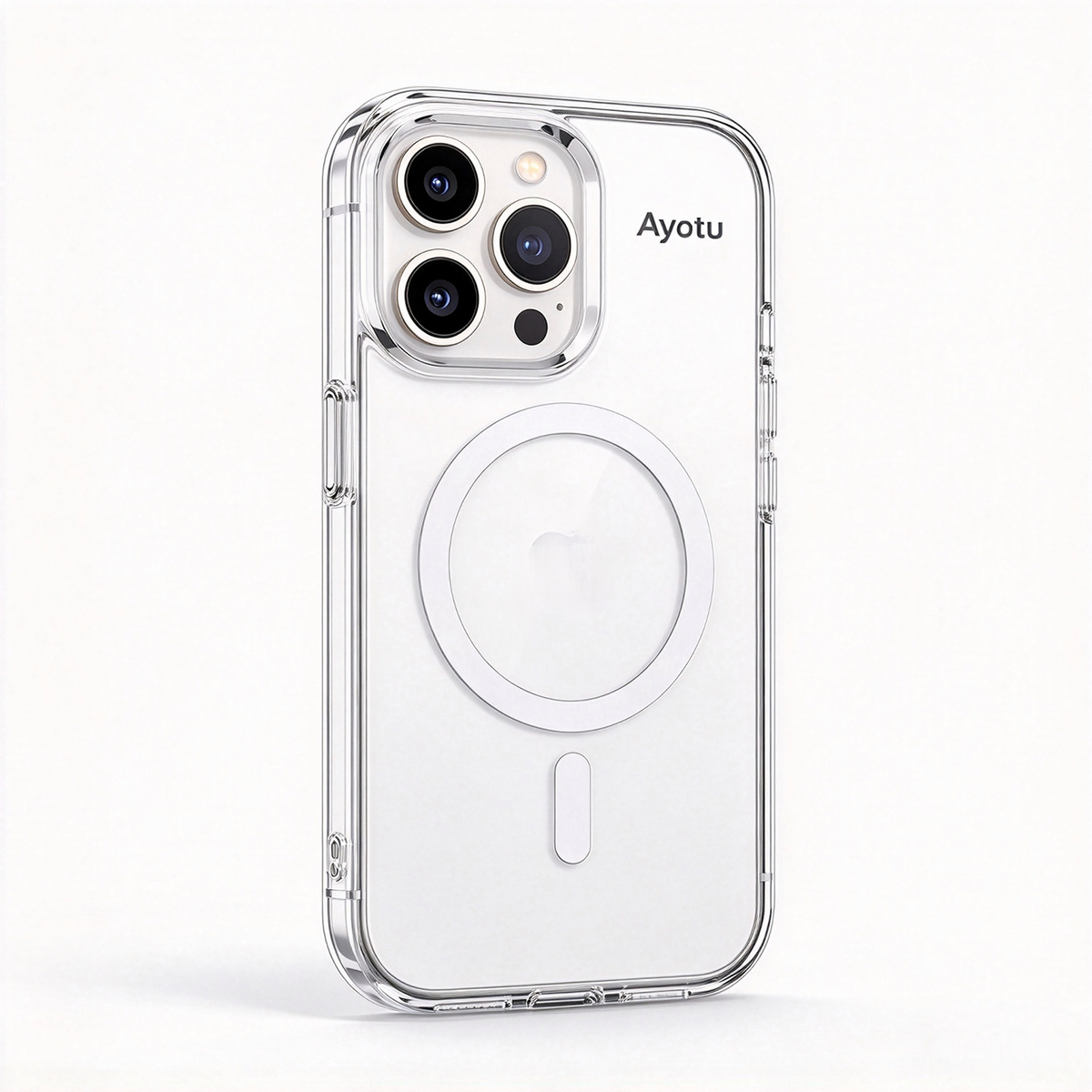 Ayotu Clear Case for iPhone 15 Plus, G‑FORM 13FT Drop Protection MagSafe Compatible Magnetic Phone Cover, 100% Recycled Recyclable Plastic, Plastic‑Neutral Certified Slim Transparent Protective Case