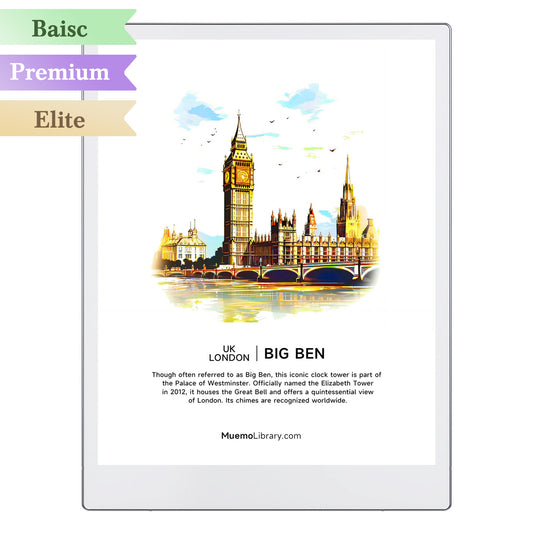 ReMarkable Paper Pro Sleep Screens, Big Ben, 1 PNG