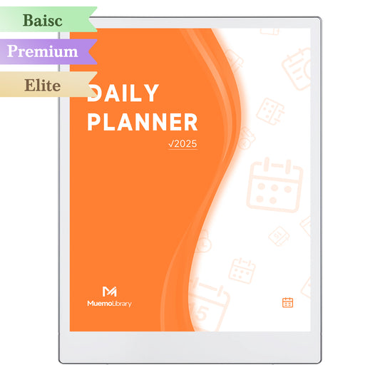 ReMarkable Paper Pro Templates, Daily Planner 2025