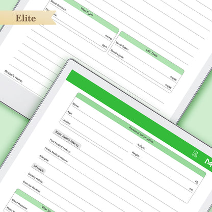 ReMarkable Paper Pro Templates, Medical Check-up Records