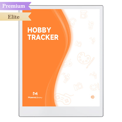 ReMarkable Paper Pro Templates, Hobby Tracker