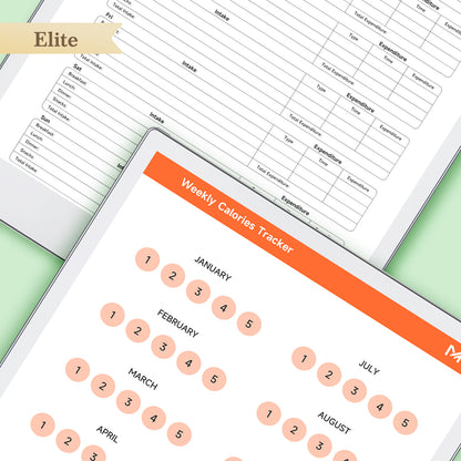 ReMarkable Paper Pro Templates, Calorie Tracker