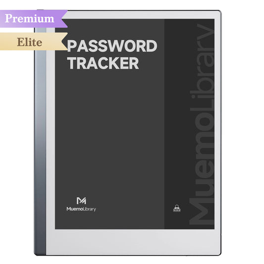 ReMarkable 2 Templates, Password Tracker