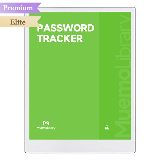 ReMarkable Paper Pro Templates, Password Tracker