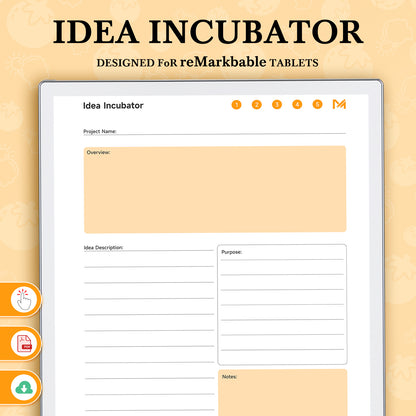 ReMarkable Paper Pro Templates, Idea Incubator