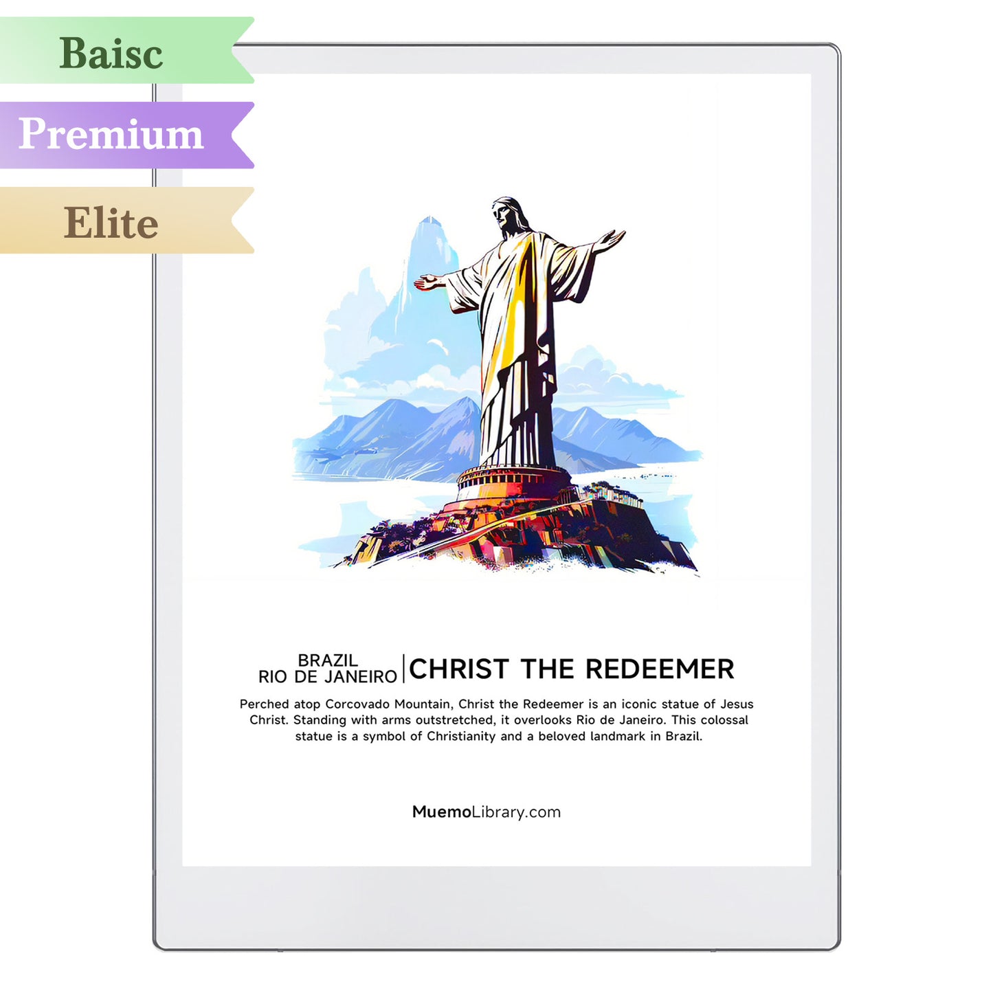 ReMarkable Paper Pro Sleep Screens, Christ the Redeemer, 1 PNG