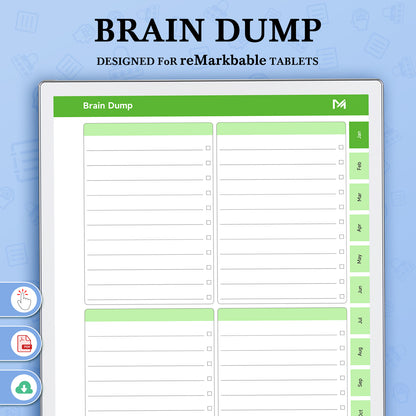 ReMarkable Paper Pro Templates, Brain Dump