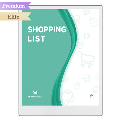 ReMarkable Paper Pro Templates, Shopping List