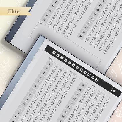 ReMarkable 2 Templates, Hydration Tracker