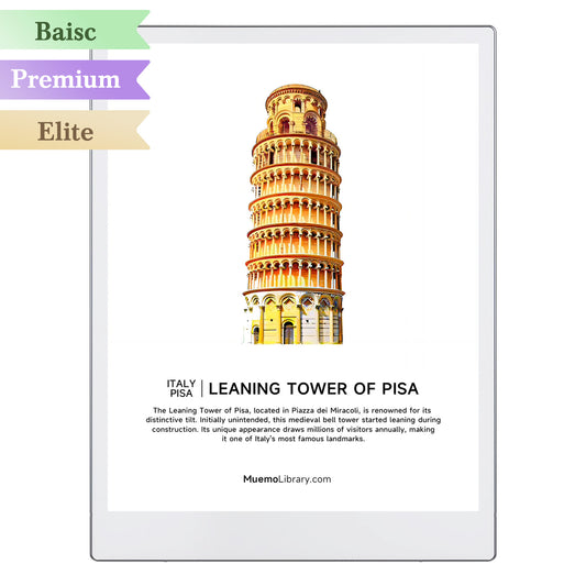 ReMarkable Paper Pro Sleep Screens, Leaning Tower of Pisa, 1 PNG