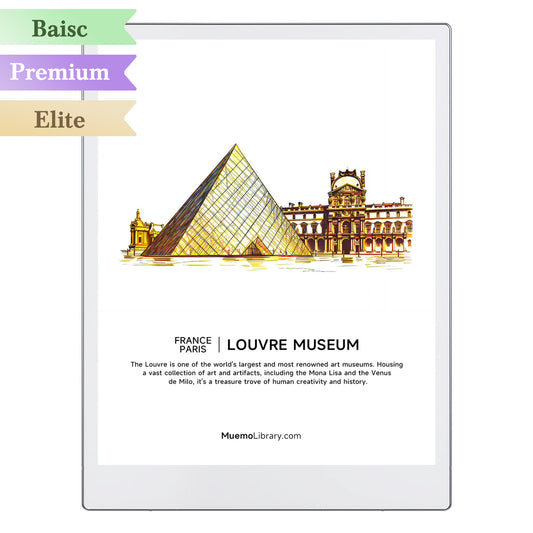 ReMarkable Paper Pro Sleep Screens, Louvre Museum, 1 PNG