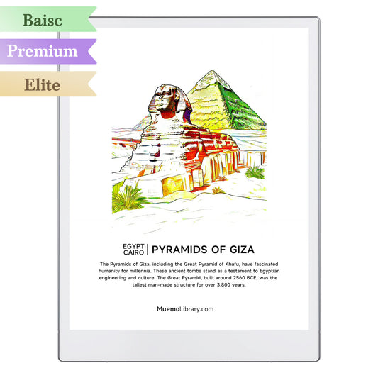 ReMarkable Paper Pro Sleep Screens, Pyramids of Giza, 1 PNG