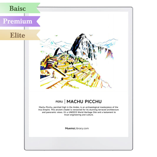 ReMarkable Paper Pro Sleep Screens, Machu Picchu, 1 PNG