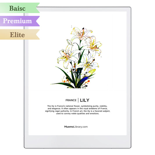 ReMarkable Paper Pro Sleep Screens, Lily, 1 PNG