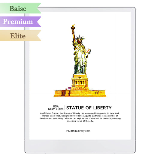 ReMarkable Paper Pro Sleep Screens, Statue of Liberty, 1 PNG