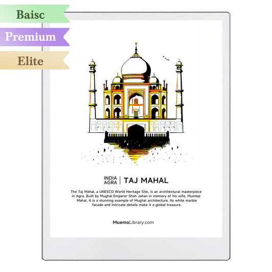 ReMarkable Paper Pro Sleep Screens,Taj Mahal, 1 PNG