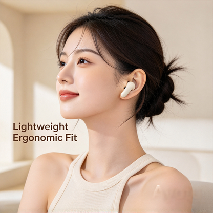 Ayotu True Wireless Earbuds, Bluetooth V6.0 Wireless Earphones with LIVE‑Level Spatial Stereo Sound, Type‑C Charging, 10M Stable Connection, Compatible with iOS Android Windows