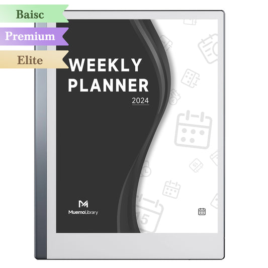 ReMarkable 2 Templates, Weekly Planner2024