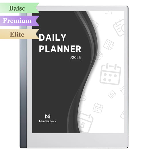 ReMarkable 2 Templates, Daily Planner2025