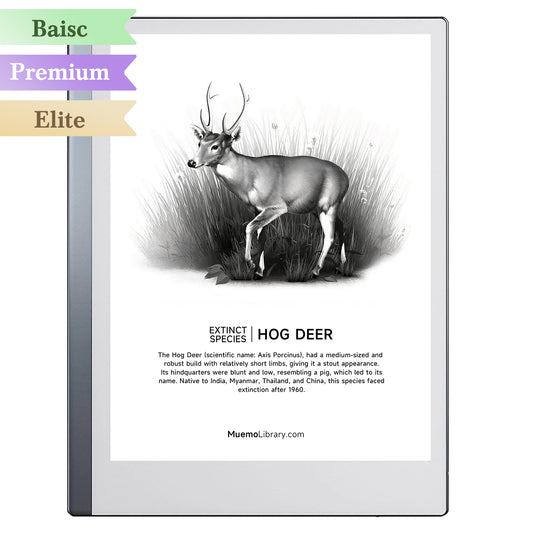 ReMarkable 2 Sleep Screens, HOG DEER, 1 PNG