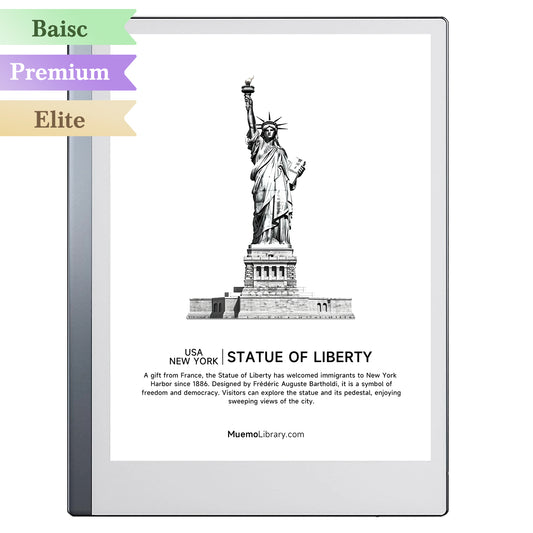 ReMarkable 2 Sleep Screens, Statue of Liberty, 1 PNG